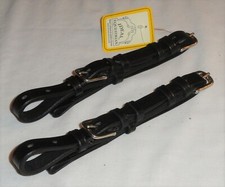 Pair Ideal Equestrian Leather Carriage Driving Shetland Size Open Cheek Straps