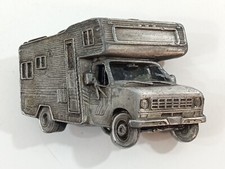 1979 Camper Van RV Pewter Belt Buckle Bergamot Brass