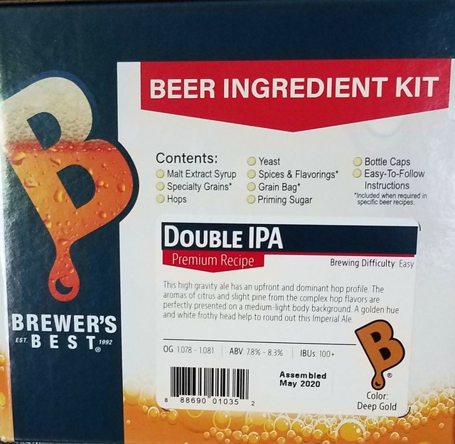 Brewer's Best 5 Gallon Beer Making Recipe Kit Double IPA for sale