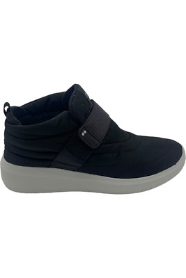 Ryka Water-Resistant Cozy-Lined Nylon Booties Ascend Puff Black