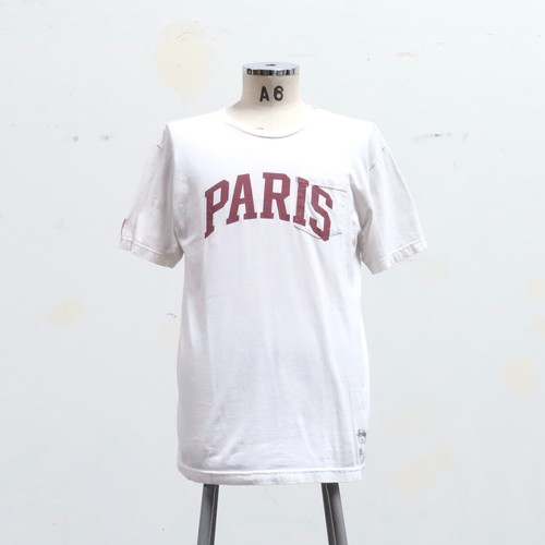 Stussy Paris Logo Pocket Shirt Single Stitch Hip Hop Surf France