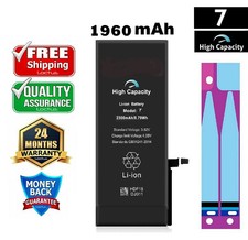 1960mAh High Capacity Battery iPhone 7 with Adhesive Tape 2 Year Warranty tools