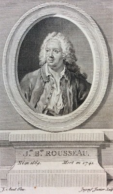 Jean-Baptiste Rousseau nach Aved Gravur Ingouf c 1782 Porträt