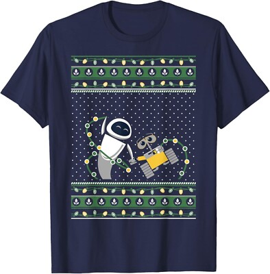 Pixar Wall-E Eve Ugly Christmas Sweater Tee Gift Unisex T-Shirt