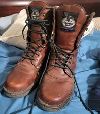 Georgia Boot Eagle Light Brown Leather Work Boots Comfort Core 10.5M