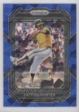 2023 Panini Prizm Blue Ice Prizm Catfish Hunter #63 HOF 2qw