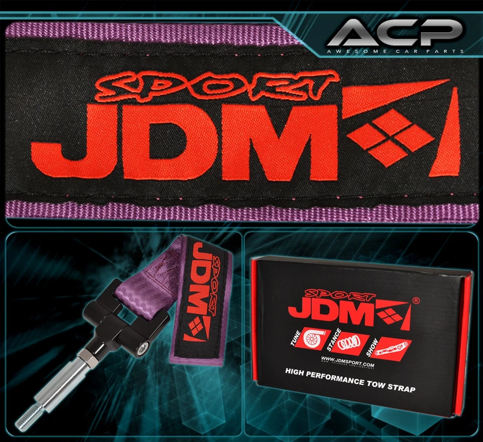 Adaptador de correa de gancho de remolque para parachoques trasero Jdm Sport atornillado para Scion Tc 05-08 púrpura Foto 3 de 3