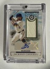 2024 Panini Boys of Summer- Jackson Chourio Prospect Materials Auto Rookie 09/99
