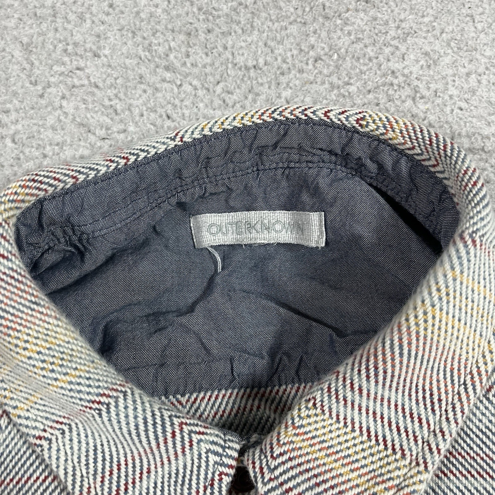 Outerknown Shirt Mens 2XL Blanket Heavy Organic Cotton Shacket Mojave Stripe