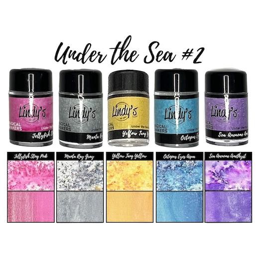 Lindy's Stamp Gang Magical Shakers Set 5pcs - Under The Sea 2 Shimmers