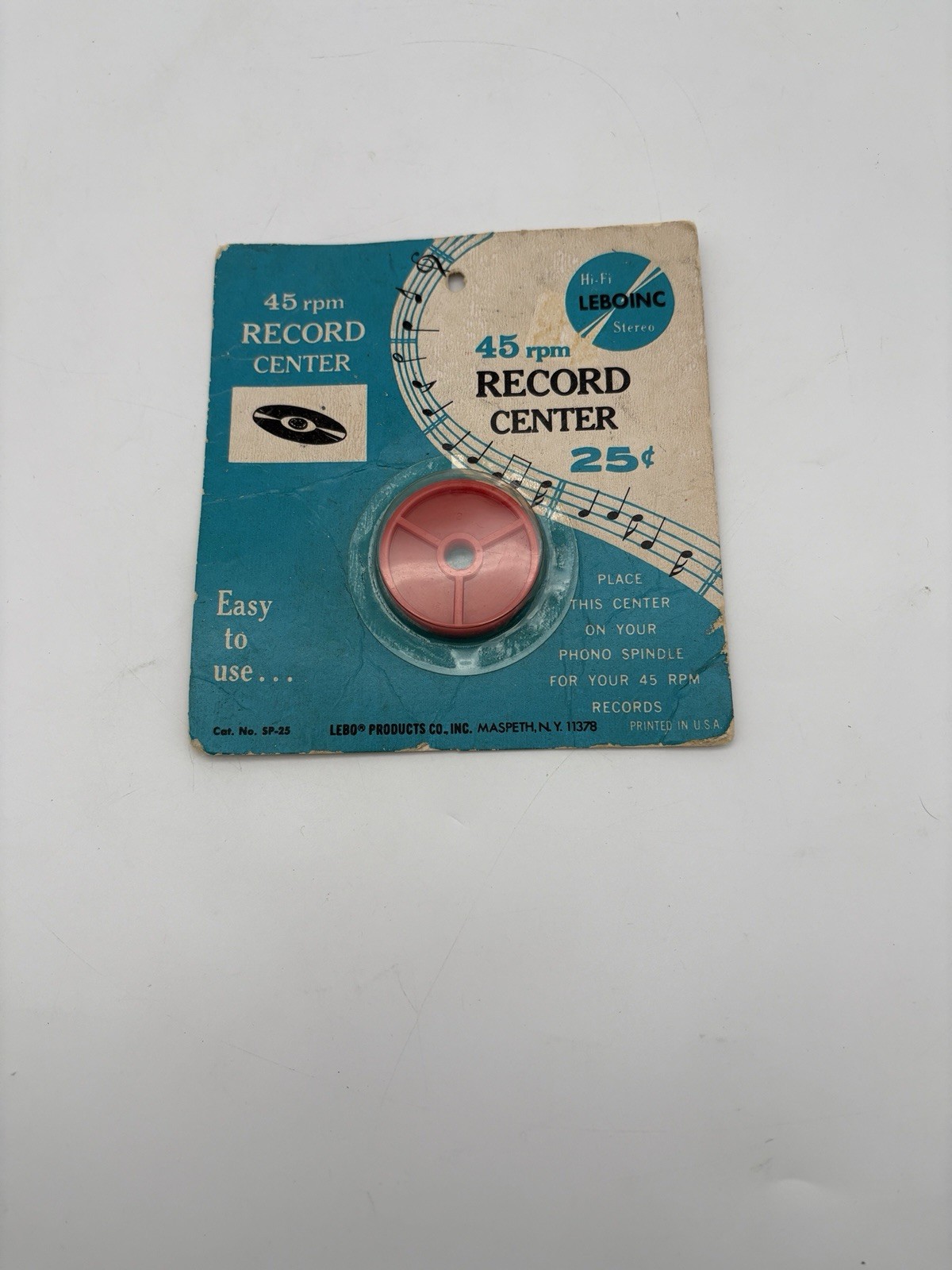 Vintage Leboinc  45 RPM Record Center Adapter – Sealed