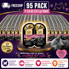 95-Pack Sheba Perfect Portions Salmon Cat Wet Food – Total 251.75 OZ 0.05 per gallon