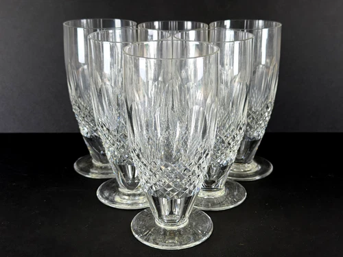 Vintage Waterford COLLEEN Crystal Iced Tea Short Stem 6 1/4" Set of 6