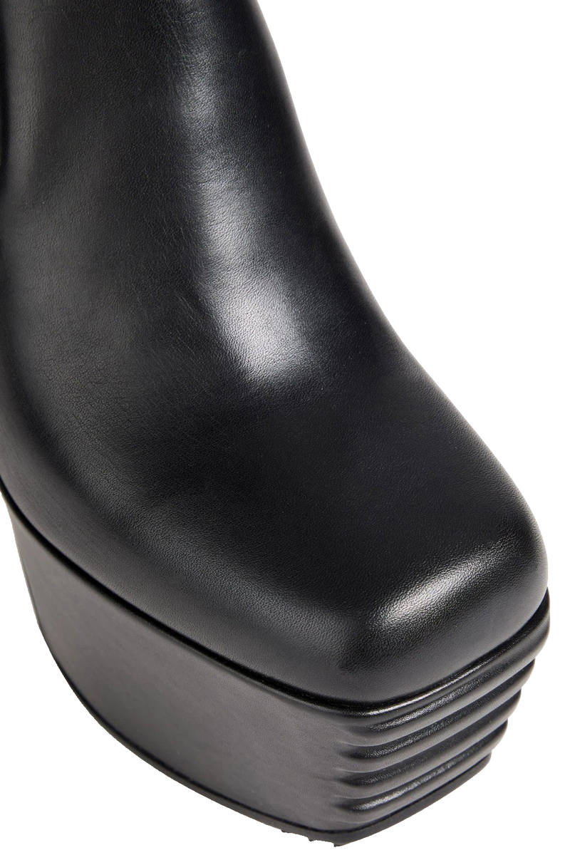 rickowens ミニマルグリル　キスブーツ RICK OWENS KISS Minimal-Grill Leather Boots (41 EU; 8 US Men; 11