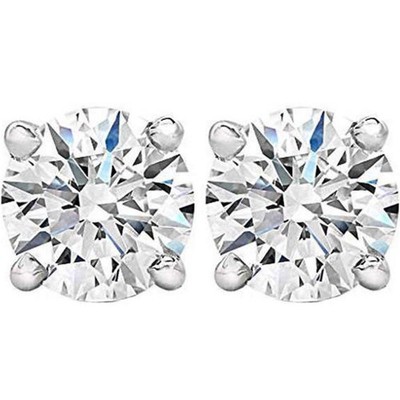 1 - 3 Ct T.W. Lab Grown Runde Diamant Ohrstecker in 14 Karat Weiß-, Gelb- oder Rotgold