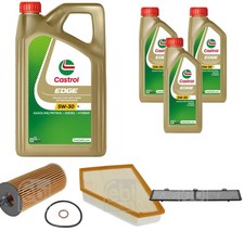 FEBI BILSTEIN Inspektionspaket 8L CASTROL EDGE 5W-30 M für BMW X1 E84 xDrive18d