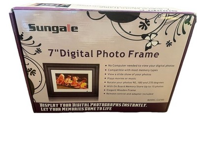 Sungale 7 inch Digital Desk Photo Frame CA700 Music Player Movie Player