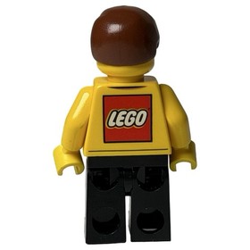 1x Lego Minifigure City Lego Store Employee Yellow Smooth Hair 60097 CTY0578