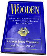 John Wooden: Wooden, Hardcover 1997, Signed