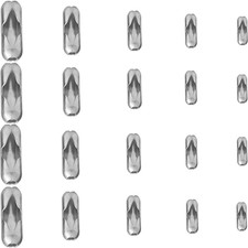 Silver Tone Stainless Steel Ball Chain Connector Clasps Fits For1.6/2/2.4/3.2/4M
