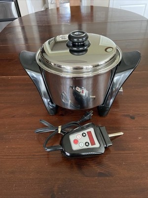 T*y様 SALADMASTER 5QT 両手鍋 316Ti ステンレス SALADMASTER MP5 316Ti Titanium Multi-Pot 5 Qt Electric Cooker