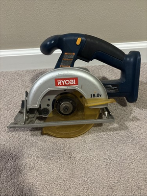 #ad #ad 18V Ryobi P501 Blue Cordless Circular Saw TOOL ONLY No Battery Incl. Tested $24.99