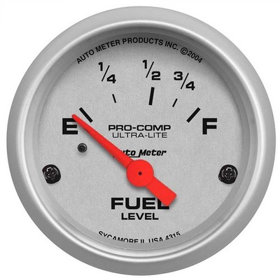 Auto Meter Ultra-Lite Series 2-1/16'' 73-10 Ohm Electric Short-Sweep Fuel Level