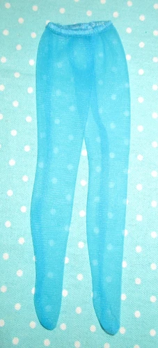 Vintage Barbie 1971 Silver Serenade 3419 Teal Blue Nylons Tights Hose TNT MOD