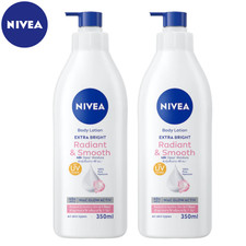 NIVEA Extra Bright Radiant Smooth Body Lotion 48H Moisturizer 350ml - 2PACK
