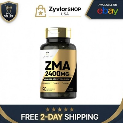 Carlyle ZMA Supplement Capsules | 90 Count | Zinc Magnesium Vitamin B6