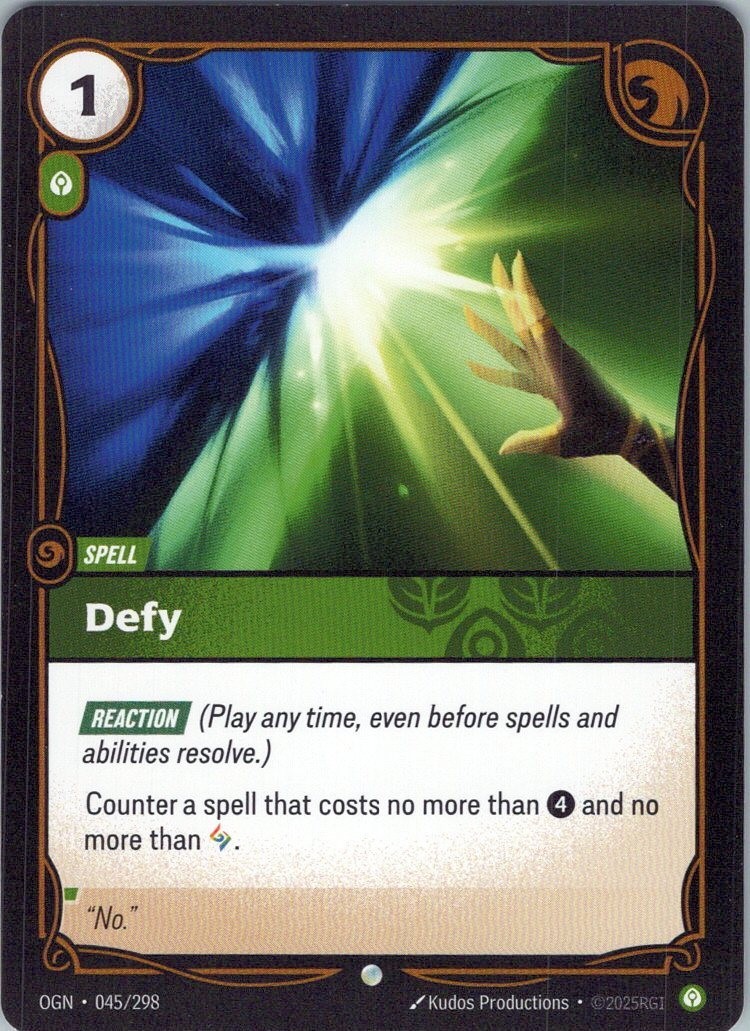 Defy 045/298 - Origins Normal NM - Riftbound