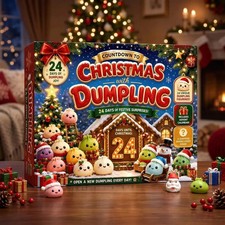 2026 Christmas Advent Calendar 24 Days Dumpling Squishy Fidget Toys Stress Relie