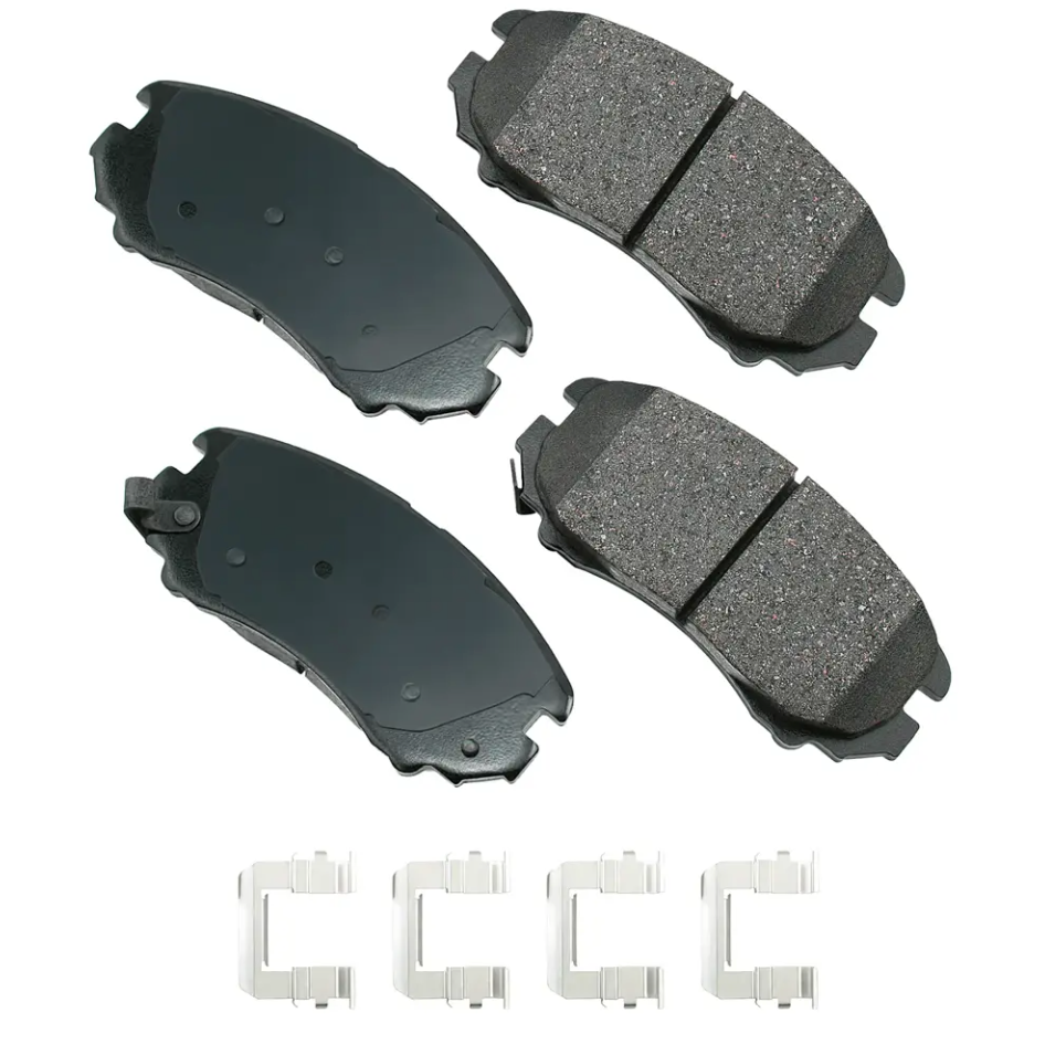 Akebono ACT924A Ceramic Disc Brake Pads - FRONT - Low Dust - Premium OEM Quality