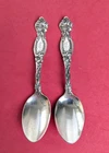 2 Sterling Silver FRONTENAC by International Lily Teaspoons 5 7/8" Mono 51 grams
