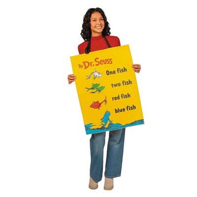 Dr Seuss One Fish Two Fish Book Quik Change  Adult Costume | One Size