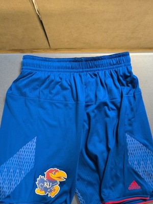 Authentic College Basketball Shorts. Kansas Jay Hawks Size 2XL2.