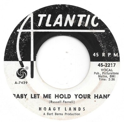 HOAGY LANDS Baby Let Me Hold Your Hand on Atlantic northern soul PROMO 45 HEAR
