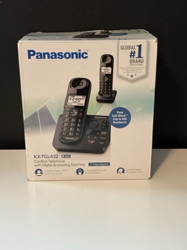Panasonic KX-TGL432B DECT 6.0 2-Handset Cordless Phone - Picture 2 of 2
