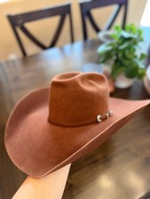 greeley hat works cowboy hat-long oval- competitor beaver hat size 6 5/8