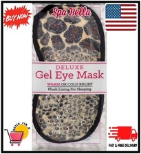 Spa Bella DELUXE GEL EYE MASK WARM or COLD RELIEF Sleeping Migraine Headaches