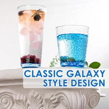 Drinking Glasses 8 PC Glass Cups Colored Mixed Glassware Set 4 Pcs Crystal 12Oz