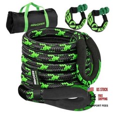 Kinetic Recovery Rope 1 X30ft Snatch 1x 30ft2 Soft Shackle Black Green Kinetic Recovery Rope 1 X30ft Snatch 1x 30ft2 Soft Shackle Black Green