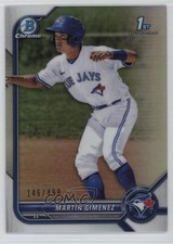 2022 Bowman Chrome Prospects Refractor 146/499 Martin Gimenez #BCP-97 1p2o