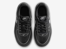Nike Force 1 Low Shoes Black Wolf Grey Little Kids' PS  Size 11C - 3Y