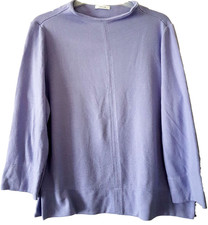 OPUS Langarmshirt Lila Gr. 40 / L – 7/8 Arm & Seitenschlitze