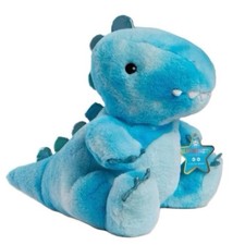 FAO Schwarz Glow Brights Blue Dinosaur Plush Toy NEW 12 Stuffed Animal NWT