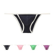 Stylish Low Rise Tanga String Bikini for Men in Fine Cotton Jersey Fabric
