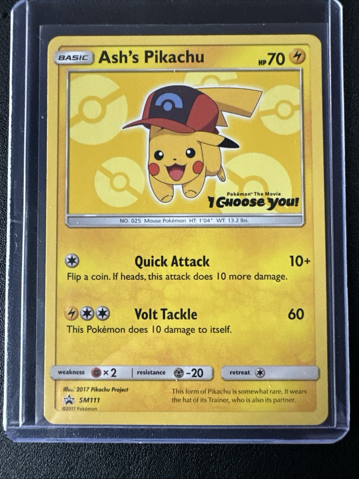 Ash’s Pikachu SM113 Black Star Promo – Pokémon The Movie: I Choose You!