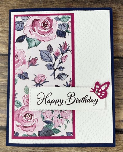 Stampin Up Card Kit Happy Birthday & Hello Butterfly Floral Charm DSP 4 ...