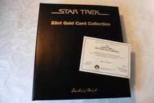 Star Trek Complete Set 48 Sealed 22ct Gold Cards by Danbury Mint COA & Folder